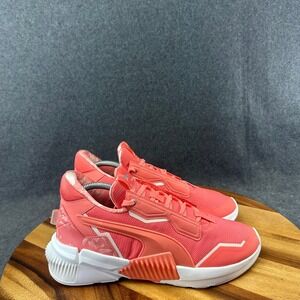 Puma Provoke XT Mid Womens Sz 9 Training Shoes Coral Pink White 195055-02